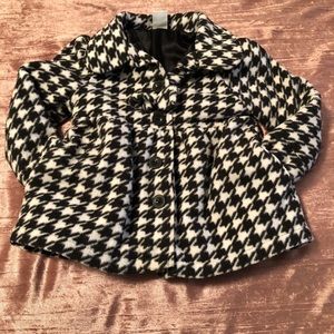 Kids Houndstooth Coat